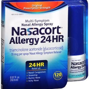 NASACORT ALLERGY, SPR 24HR 55MCG 0.57OZ