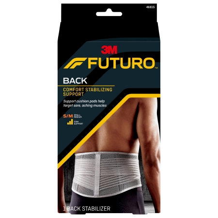 BACK SUPPORT, COMFORT STABILIZING SM/MED (2/CS)
