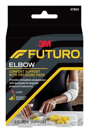 ELBOW SUPPORT, W/PRESS PADS LG2.25X3.75X5.125 (12/