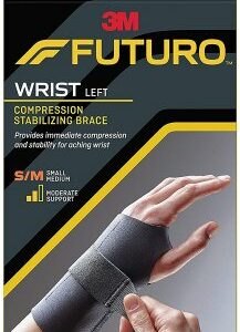 WRIST SUPPORT, COMPRESSION LT HND SM/MED (12/CS 3M