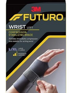 WRIST SUPPORT, COMPRESSION LT HND LG/XL 1.5X3.75X7. (12/CS)