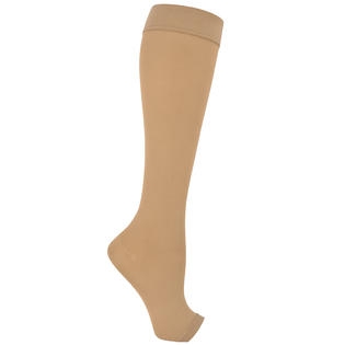STOCKING, ANTI-EMB KNEE-HI OPEN TOE MGE MED 18MMHG