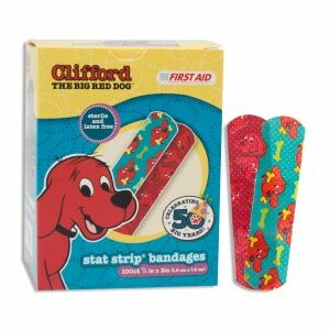BANDAGE, CLIFFORD DOG STAT STR(100/BX 12BX/CS) DERSCI