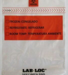 BAG, SPECIMEN CLR BIO ZIP 6X9 2MIL (100/PK 10PK/CS)