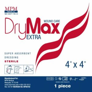 DRESSING, DRY MAX 4"X4" (50/CS)