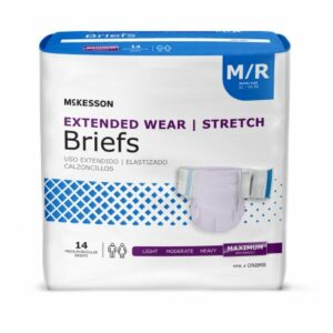 BRIEF, TAB CLSR EXTENDED WEAR MED/REG 32-54 (14/BG 4BG/CS)