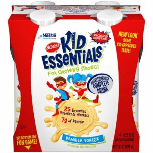 BOOST, KID ESSENTIALS VANILLA E 8.25OZ (4/PK 4P/KCS)