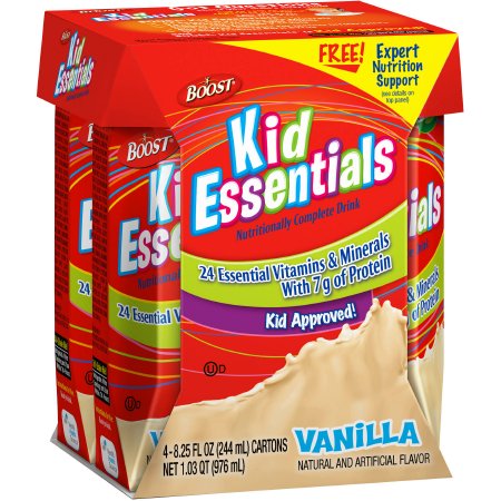 BOOST, KID ESSENTIALS CHOCOLATE E 8.25OZ (4/PK 4P/KCS)