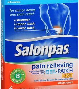 SALONPAS HOT GEL PATCH 0.025-1.25 (6/BX)