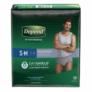 UNDERWEAR, DEPEND FIT-IT FLEX  F/MEN (19EA/PK 2PK/CS)