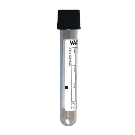 TUBE, BLD COL PLAIN BLK 2ML PET VACUETTE (50/BX 24BX/CS)