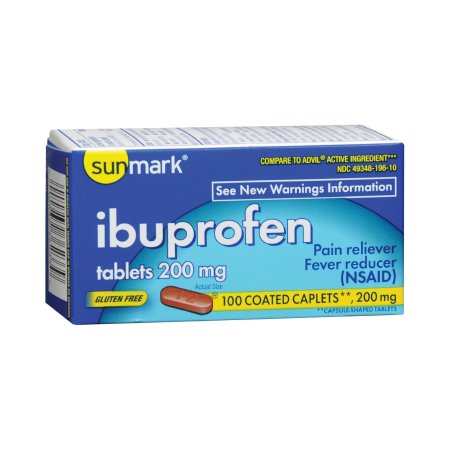 IBUPROFEN, TAB SM 200MG (100/BT)