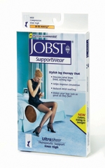 STOCKING, COMPRES KNEE BEIGE LG