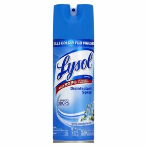 DISINFECTANT, LYSOL SPRAY SPRING WATERFALL 12OZ (12/CS)