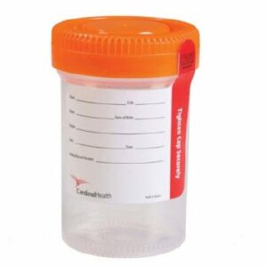 CONTAINER, SPCMN LAB STR W/ORGCAP 90ML/48MM (100/PK 4PK/CS)