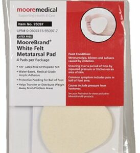 PEDI-PAD, FELT METATARSAL W/ADSZ106L 1/4" (4/PK 48PK/CS)
