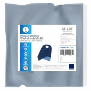 BIB, WASHABLE W/OPTIONAL CRUMBCATCHER ADLT 18"X30" (24/CS)