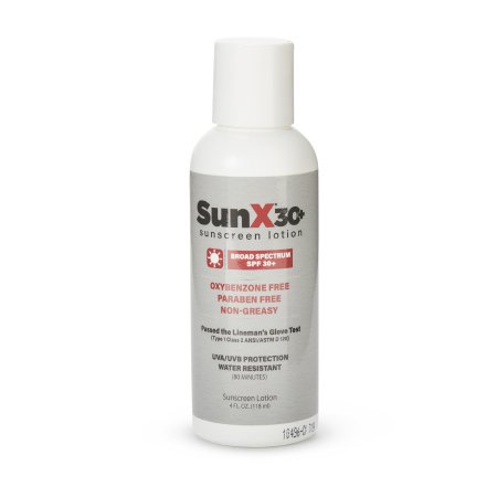 SUNSCREEN, SUN X SPF30+ 4OZ (12/CS)