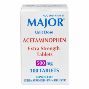 MAPAP ES, TAB 500MG UD (100/BX)