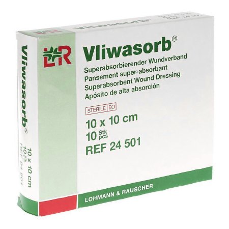 DRESSING, WOUND VLIWASORB SUPER ABSRB 4"X4" (10/BX 36BX/CS)