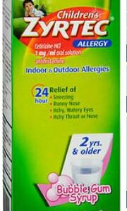 CHILDRENS ZYRTEC, SYRP 1MG/ML 4OZ