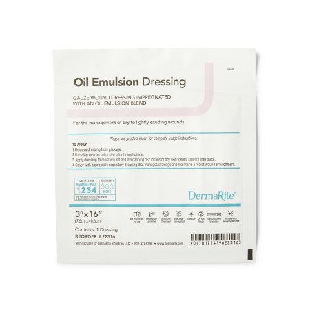 DRESSING, OIL EMULSION NON-ADHERENT 3"X16" (36/BX)