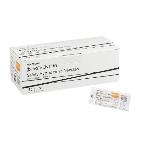 NEEDLE, SAFETY PREVENT HT 25GX5/8" (50/BX 16BX/CS)