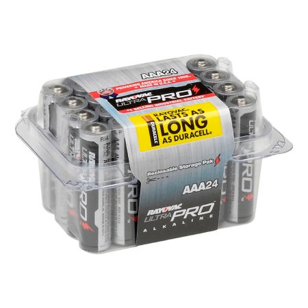 BATTERY, ALKALINE ULTR PRO AAACONTRACTOR PK (24/PK 12PK/CS)