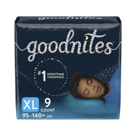 PANTS, INCONT GOODNITES BOYS YTH XLG SZ6 (9/PK 4PK/CS)