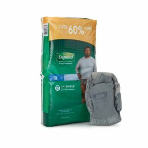 UNDERWEAR, DEPEND FIT-FLEX MAXABSORB GRY XLG (26/PK 2PK/CS)