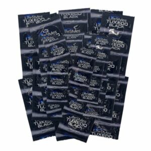 CONDOM, LIFESTYLES TUXEDO LUB MIDNIGHT COLL (1000/CS)