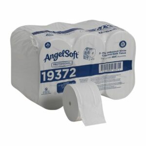 TISSUE, TOILET COMPACT CORELESS ANGEL SOFT PROF 2PLY (18/CS)