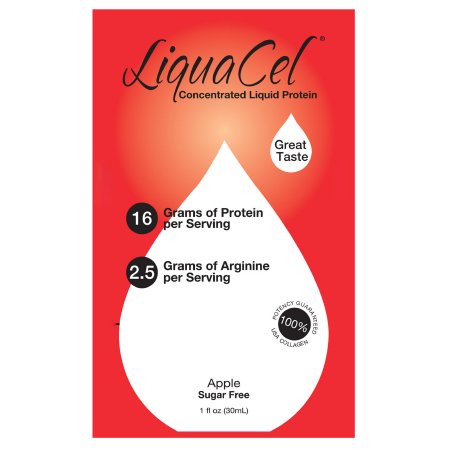 PROTEIN, LIQUACEL APPLE 1OZ PKT (100/CS)