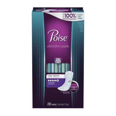 PAD, INCONT POISE ULTRA THIN ULTIMATE (26/PK 2PK/CS)