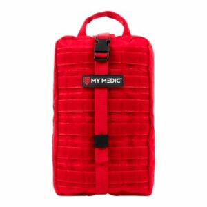 FIRST AID KIT, MYFAK LG STD 200PC NYLON BG RED 14X8.75X6"