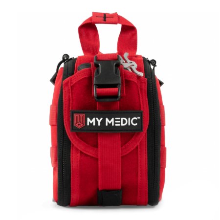 FIRST AID KIT, TFAK TRAUMA PRO35PC NYLON BAG RED 8X5X4"