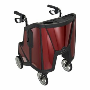 ROLLATOR, TOUR 4WHEEL RUBY RED