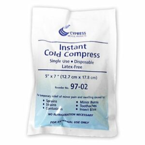 ICE PACK, COLD INSTANT DISP 5"X7" (24PK/CS)