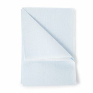 SHEET, DRAPE TISSUE/POLY BLU 40X60 (100/CS)