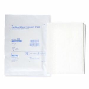 DRAPE, FENSTRD TISS/POLY W/ADHSV STR (50/BX)