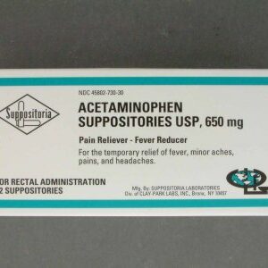 ACETAMINOPHEN SUPPOSITORY  650MG 12/BX