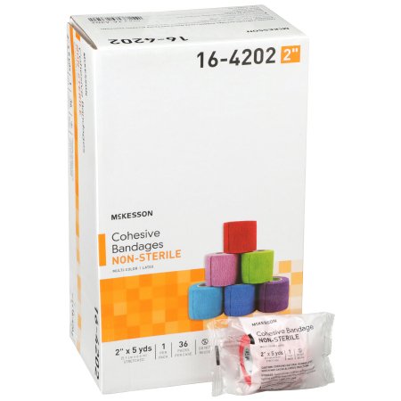 BANDAGE, COHESIVE N/S COLORPK 2" (36PK/CS)