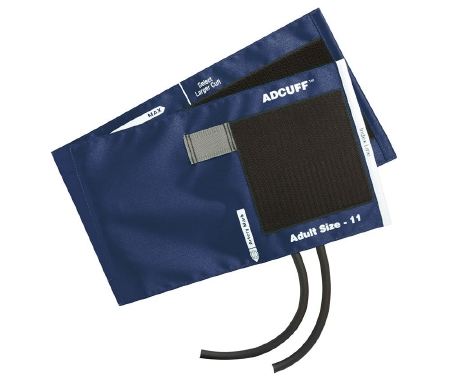 CUFF, BP W/BLADDER 2TU DRK BL U D/S