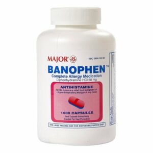 DIPHENHYDRAMINE HCL, CAP 50MG (1000/BT)