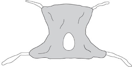 SLING, COMMODE MESH LG