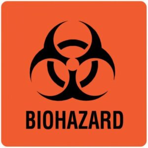 LABEL, BIOHAZARD 3X3 (50/PK)