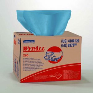 WIPER, WYPALL X80 BRAG BOX BLU(160/CS) KIMCON