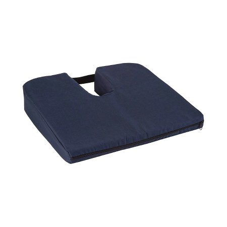 CUSHION, COCCYX SEAT SLOPING 15X14X1 1/2X3 NAVY