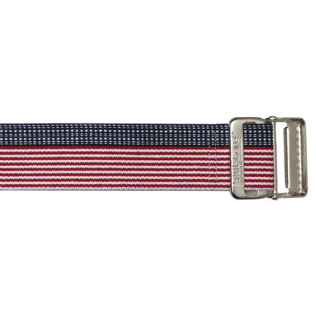 BELT, GAIT W/METAL BUCKLE STARS/STRIPES 60"