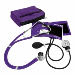 BLOOD PRESSURE KIT, W/CASE PURP